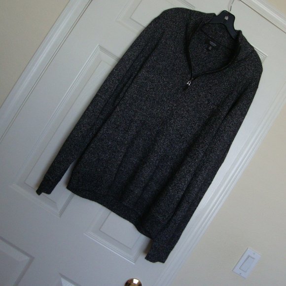 Nordstrom Sweaters Mens Dark Grey Half Zip Sweater Poshmark